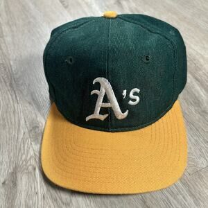 Vintage Sports Specialties Oakland As Hat Snapback MLB Green Wool‎ Blend Cap